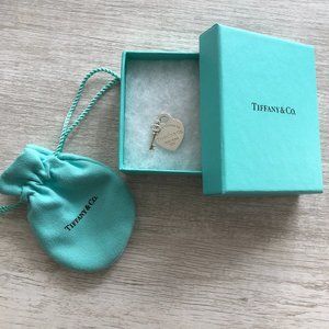 Tiffany Charm Key Bag and Box "Please Return to Tiffany & Co New York 925"